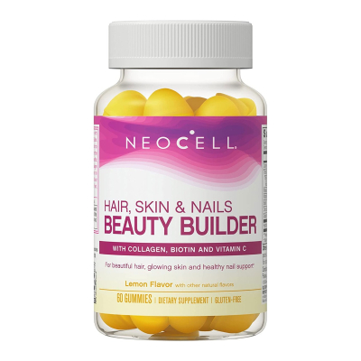 NeoCell, Hair, Skin & Nails Beauty Builder, Lemon, 60 Gummies