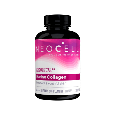 NeoCell, Marine Collagen with Hyaluronic Acid, 120 Capsules
