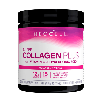 NeoCell, Super Collagen Plus Powder with Vitamin C & Hyaluronic Acid, 195g