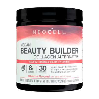 NeoCell, Vegan Beauty Builder Collagen Alternative Powder, Hibiscus, 240g