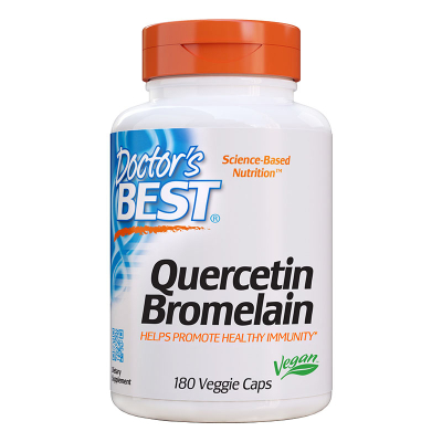 Doctor's Best, Quercetin Bromelain, 180 Veggie Caps | Herbalista 