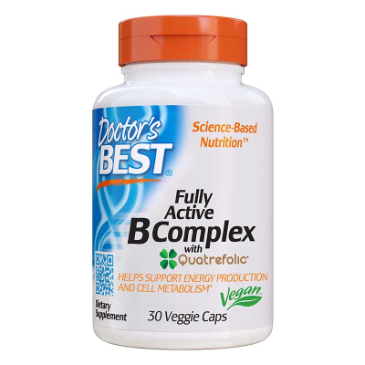 Doctor's Best, Fully Active B Complex, 30 Veggie Caps | Herbalista 