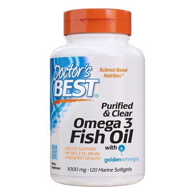 Doctor's Best, Purified & Clear Omega 3 Fish Oil, 1000 mg | Herbalista