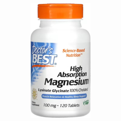 Doctor's Best, High Absorption Magnesium, 120 Tablets | Herbalista 