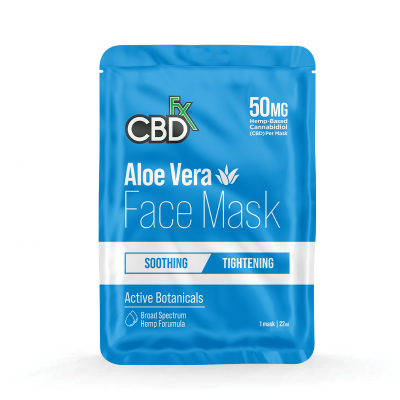 CBDfx, Hemp Face Mask - Aloe Vera, 50mg | Herbalista