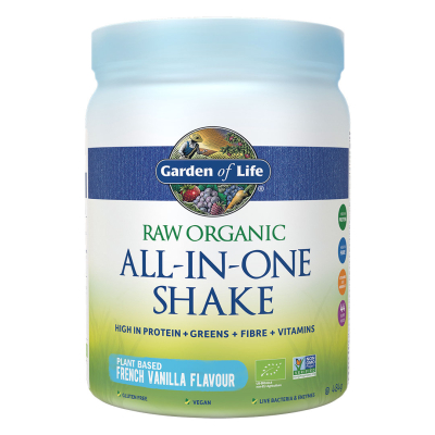 Garden of Life, Raw Organic All-In-One Shake, Vanilla, 484g