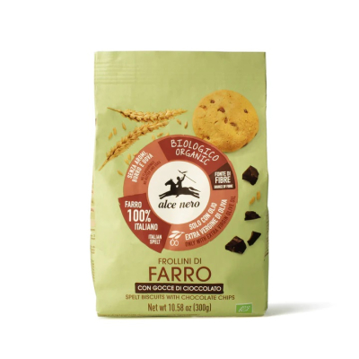 Alce Nero, BIO Spelt Biscuits with Chocolate Chips 250g