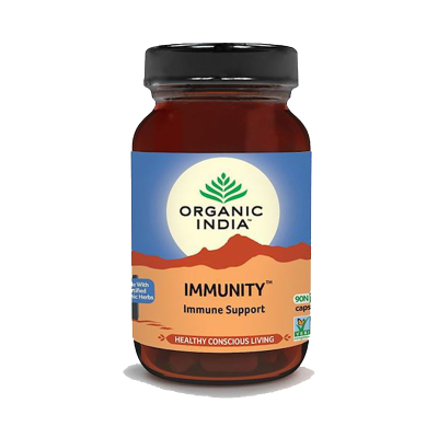 Immunity 90 Capsules Bottle By Organic India | Herbalista