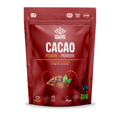 Iswari, BIO Cacao Powder, Gluten Free, 250g, / Κακάο σε σκόνη, 250γρ.