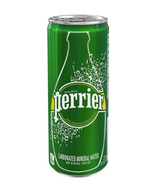 Perrier Sparkling Natural Mineral Water Can, 250ml | Herbalista