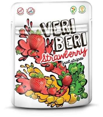 Veri Beri Strawberry Fruit Stripes, 50g