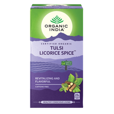 Tulsi Licorice Spice Tea By Organic India | Caffeine-Free