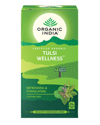 Organic India, BIO Tulsi Wellness Tea, Caffeine-Free, 25 Infusion Bags 