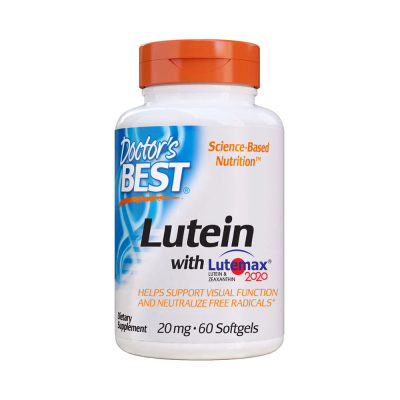 Doctor's Best Best, Lutein with Lutemax 2020, 20 mg, 60 Softgels / Λουτεΐνη με Lutemax 2020, 20mg, 60 τζελ