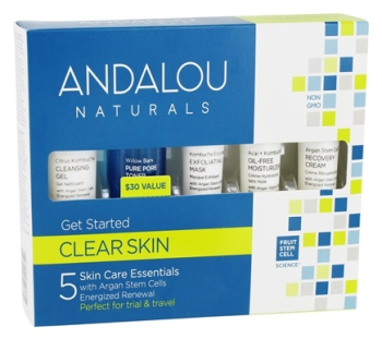 Andalou Clear Skin GetStarted Kit, 5 Pieces | Herbalista 
