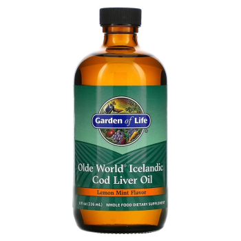 Garden of Life, Olde World Icelandic Cod Liver Oil, Lemon Mint 236 ml