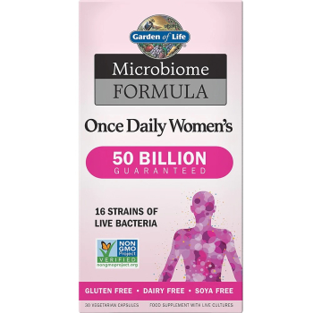 Garden of Life, Microbiome Formula Probiotics, Once Daily Women' s 50 Billion CFU, 30 Capsules