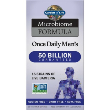 Garden of Life, Microbiome Formula Probiotics, Once Daily Men's 50 Billion CFU, 30 Capsules