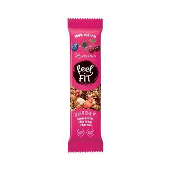 Feel FIT RAW SEEDS ENERGY, Blueberries, Chia Seeds & Cherries with Honey, 35g