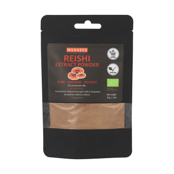 Musheez, BIO, Reishi Powder Dual Extract, 50g / Γανόδερμα Διπλής Απόσταξης, 50γρ