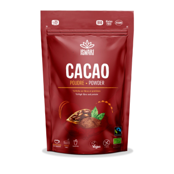 Iswari, BIO Cacao Powder, Gluten Free, 125g, / Κακάο σε σκόνη, 125γρ.