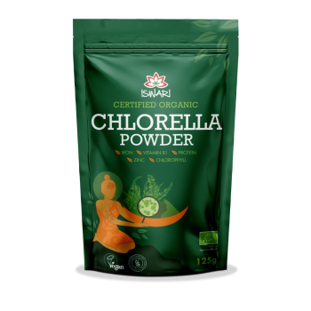 Iswari, BIO Chlorella Powder, Gluten Free, 125g
