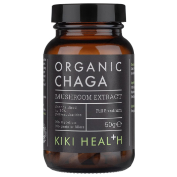 Kiki Health, Organic Chaga Mushroom Extract Powder, 50g
