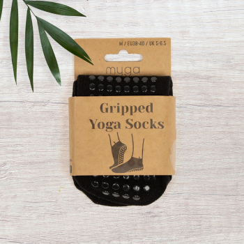 Myga, Gripped Yoga Socks, X-Large size, 44-47 EU