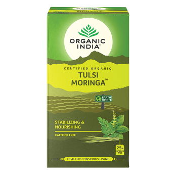 Tulsi Moringa Tea By Organic India |  Caffeine-Free 
